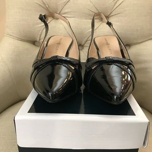 Karen Scott Black Slingbacks